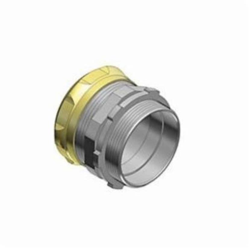 Steel City TC112AN-RT Non-Insulated Compression Connector, 3/4 in Trade, Steel, Zinc Plated